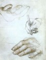 Studies of the Hands of Erasmus of Rotterdam Renaissance Hans Holbein the Younger